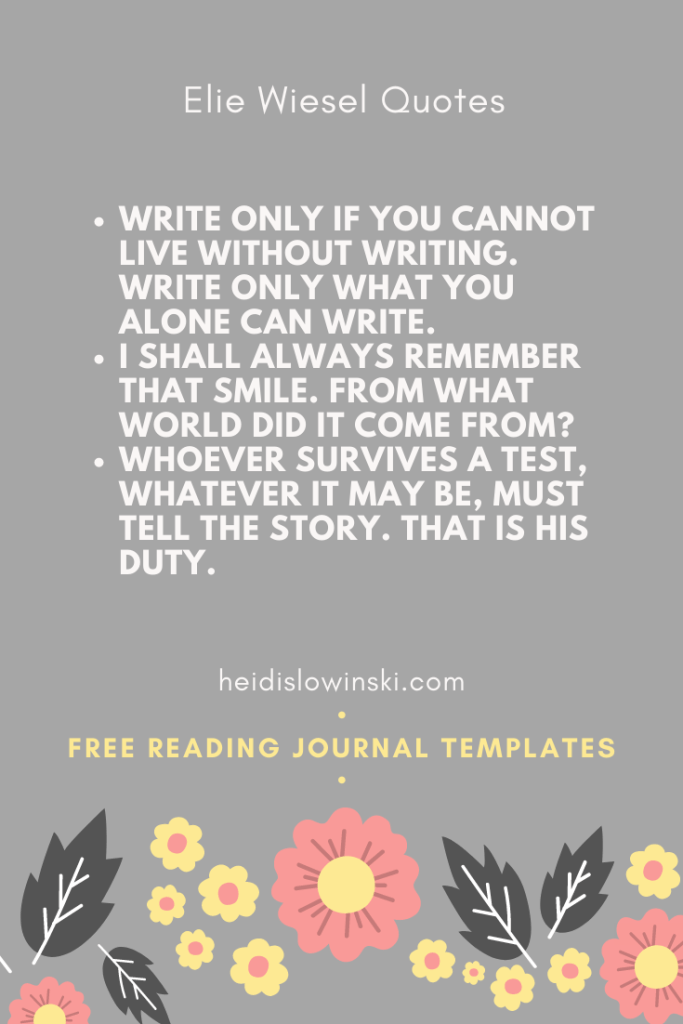 Elie Wiesel quotes