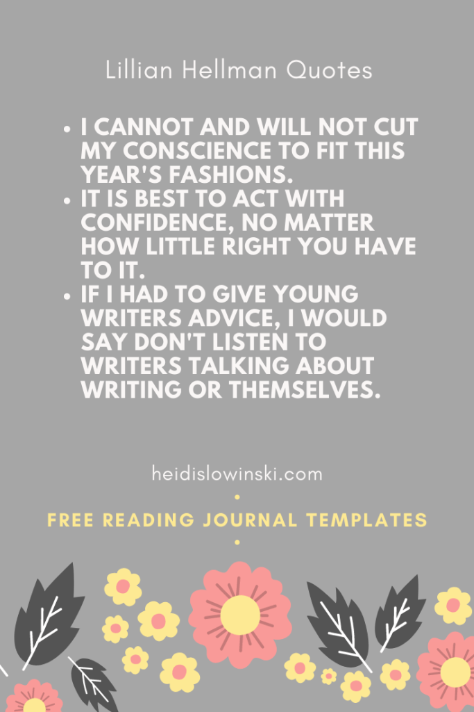 Lilian Hellman quotes