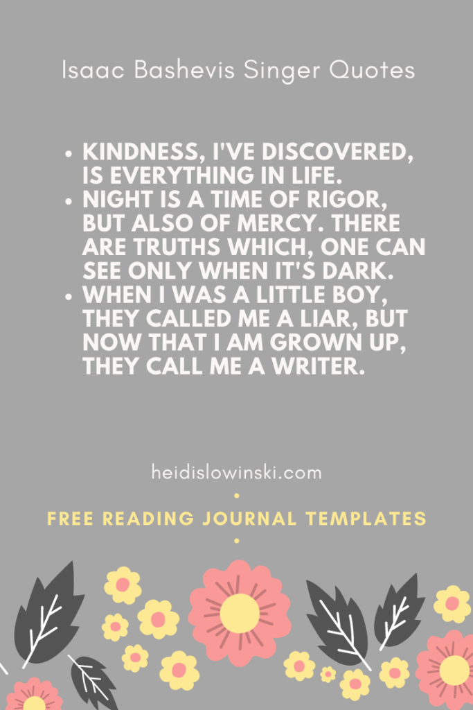 Isaac Bashevis Singer quotes