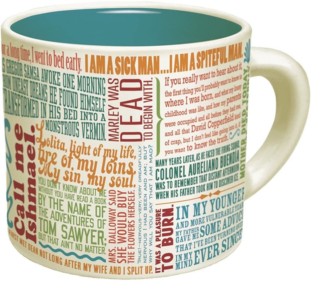 book lover hanukkah gift guide bookish gifts mug